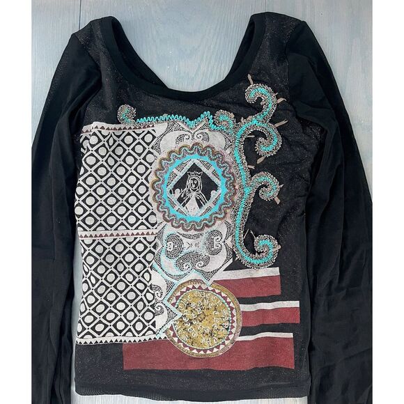 save the queen john paul gaultier vintage Polyamide Made In Italy Long Sleeve L - Picture 2 of 11